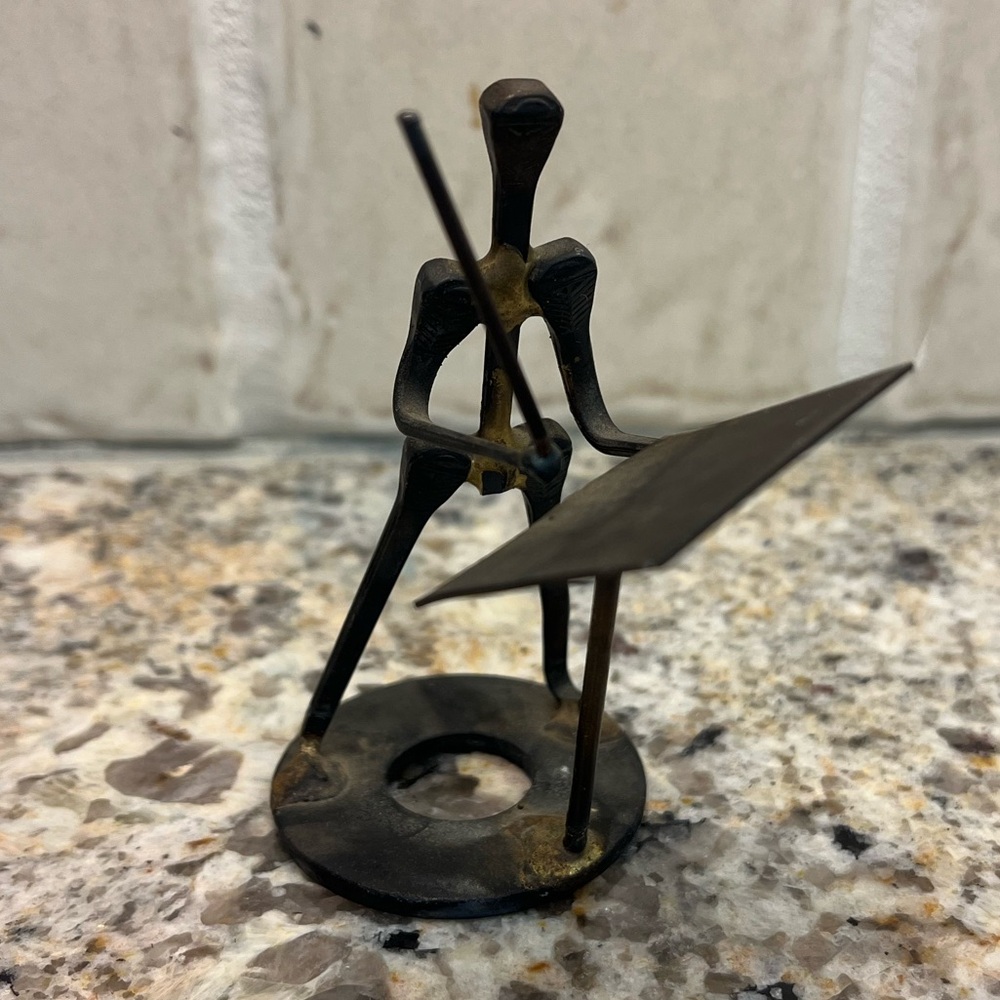 MCM metal figurine  composer